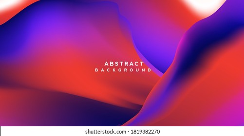 Color gradient background design. Abstract geometric background with liquid shapes and curve line for posters or web page template. vector design illustration.
