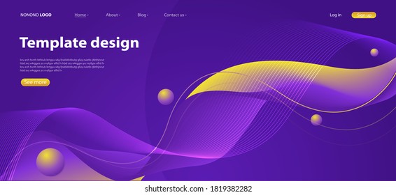 Color gradient background design. Abstract geometric background with liquid shapes and curve line for posters or web page template. vector design illustration.