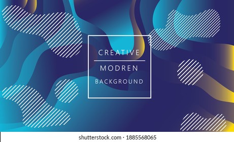 Color gradient background design. Abstract geometric background with liquid shapes. Cool background design for posters. Eps10 vector illustration.