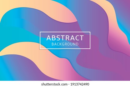 Color gradient background design. Abstract geometric background with liquid shapes.