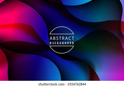 Color gradient background design. Abstract  background with liquid shapes. Cool background design for posters. Eps10 vector illustration.