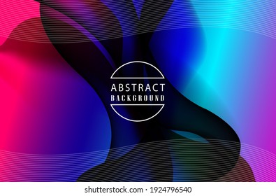 Diseño de fondo de degradado de color. Fondo abstracto con formas líquidas. Diseño de fondo frío para afiches. Ilustración vectorial Eps10