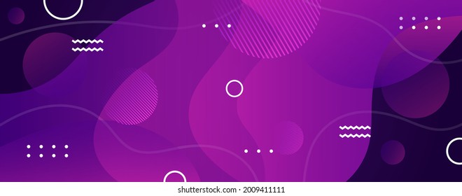 Color gradient background design. Abstract geometric background with liquid shapes. Cool background design for posters. vector illustration use combination purple, pink and blue colors.