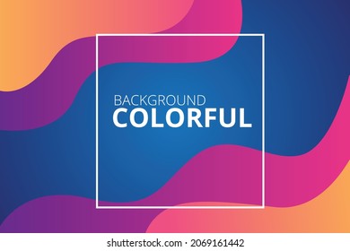 Color gradient background design. Abstract geometric background with liquid shapes. Cool background design for posters. colorful background. Eps 10 Vector