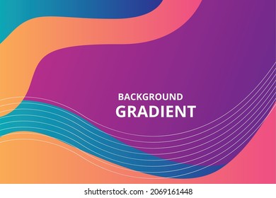 Color gradient background design. Abstract geometric background with liquid shapes. Cool background design for posters. colorful background. Eps 10 Vector