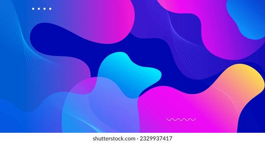 Farbverlauf-Hintergrund-Design. Abstrakter geometrischer Hintergrund mit flüssigen Formen. Coole Hintergrundgestaltung für Poster. Eps10 Vektorgrafik