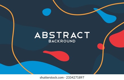 Color gradient background design. Abstract geometric background with liquid shapes. Abstract illustration background design