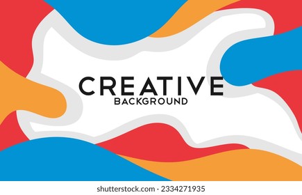 Color gradient background design. Abstract geometric background with liquid shapes. Abstract illustration background design