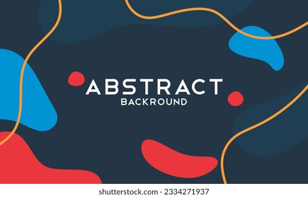 Color gradient background design. Abstract geometric background with liquid shapes. Abstract illustration background design