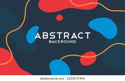 Color gradient background design. Abstract geometric background with liquid shapes. Abstract illustration background design