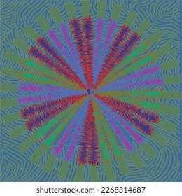 Color gradient background design.Abstract spiral rainbow design element on white background of twist lines.