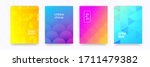 Color gradient background, geometric halftone pattern, vector abstract trendy line graphic design. Simple minimal elements in halftone color gradient, modern pattern backgrounds