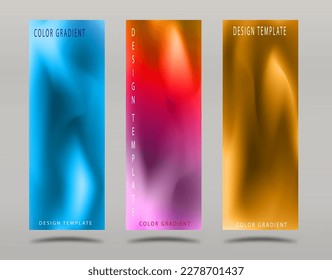 Color gradient background. A set of templates for corporate design. The idea of a cover, book, poster, banner. Interior design, prints and decorations. Creative design template