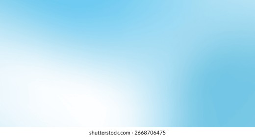 Color gradient blue background blue andwhite gradation. Modern simple art