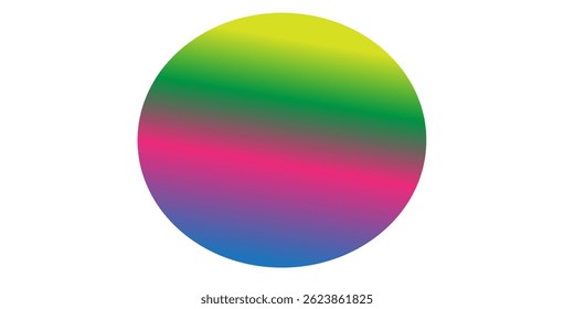 Color gradient circle background, grain noise texture color gradation, vector holographic watercolor blur background. Color gradient blend mesh of abstract neon iridescent colors gradation