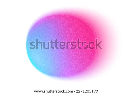 Color gradient circle background, grain noise texture. Color watercolor gradation blend mesh, vector holographic chromatic blur