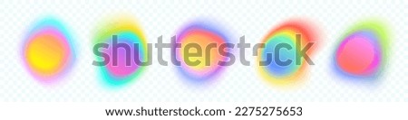 Color gradient circle backgrounds, abstract colors blend mesh with soft neon light, vector shapes. Color blend gradation texture, holographic iridescent round circles with liquid vibrant gradient blur