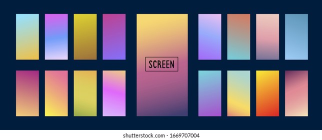 Diseño de la cubierta de degradado de color. Vibrantes antecedentes para pantalla, afiche, pancarta, fondo de pantalla, publicación en medios sociales
