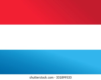 Color gradient flag of Luxembourg