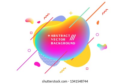 Color gradient fluid, modern stylish creative background, poster, banner, vector graphics