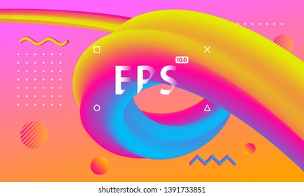 Color gradient fluid, modern stylish creative background, poster, banner, vector graphics	