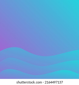 color gradient fluid wawes background template. abstract gradient square template for social media posting, promo business banners and posters. blue color overflowing gradient.
