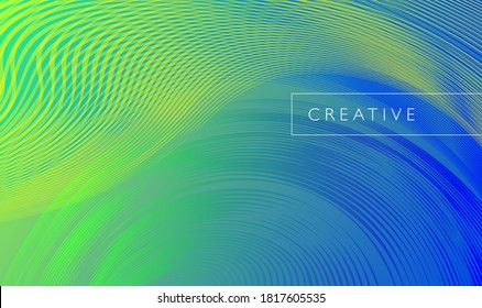 Gradiente de color, fondo futurista. Elemento de diseño moderno papel tapiz, fondo, empaque. Líneas de color luminosas, formas abstractas, puntos. Marco de estilo minimalista.