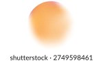 Color gradient, gradation circle, vector grain noise texture holographic blur abstract background. 