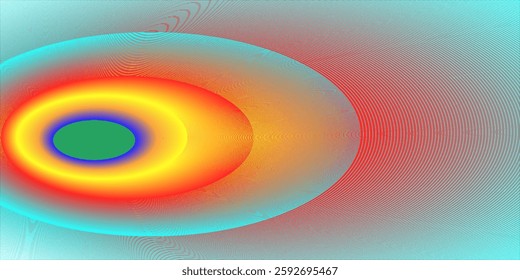Color gradient, gradation circle, vector grain noise texture holographic blur abstract background
