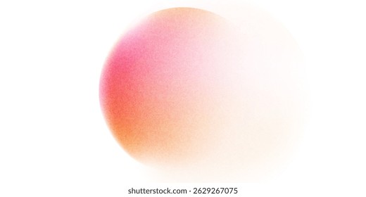 Color gradient, gradation circle, vector grain noise texture holographic blur abstract background. Color watercolor gradient blend mesh of neon iridescent colors gradation