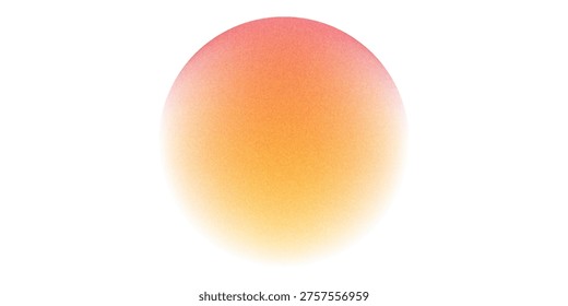 Color gradient, gradation circle, vector grain noise texture holographic blur abstract background. 