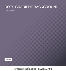 Color gradient halftone background. Dots textured pattern backdrop. Template for prints, covers, flyers, posters, placards and banner designs. Vector illustration. 