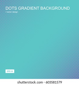 Color gradient halftone background. Dots textured pattern backdrop. Template for prints, covers, flyers, posters, placards and banner designs. Vector illustration. 