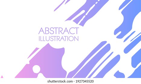 Color gradiente de pincel de tinta sobre fondo blanco. Estilo japonés. Ilustración vectorial de manchas de grano