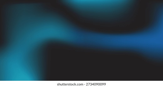 Color gradient lights on black background, abstract blue and red grain gradation texture, abstract background vector