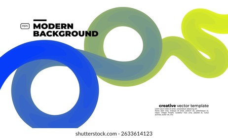 Color Gradient Line Shapes. Abstract Wavy Ribbons. Vector Rainbow Spiral Design Elements. Wavy shape with Colorful gradient. Vector illustration.