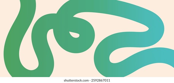 Color Gradient Lines Pattern. Abstract Vector Background with Curved Graphic Rainbow Gradient Shapes. retro wall decoration, groovy, trippy, Colorful Wavy Swirl Ribbons
