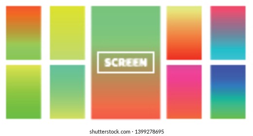 Color gradient. Modern  screen vector design for mobile app. 