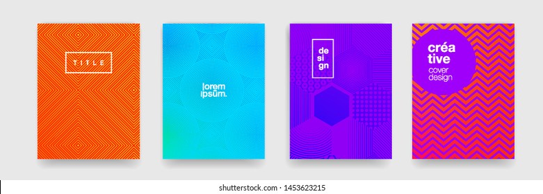 Color gradient pattern background  abstract geometric shape texture  Vector cover graphic design  geometric line minimal pattern background