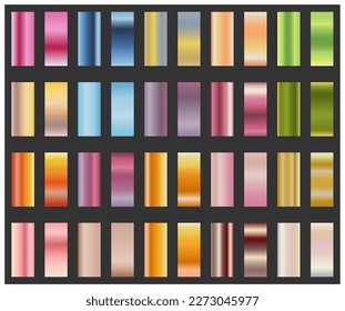 Color gradient. A set of color gradient samples for creative design and creative ideas