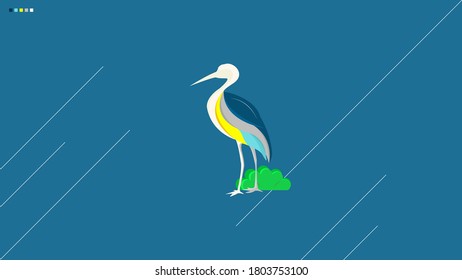 Color gradient and simple-flat design for template or background. This illustration suit for fully background or simply as an instrument.