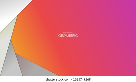 Color gradient and simple-flat design for template or background. This illustration suit for fully background or simply as an instrument.