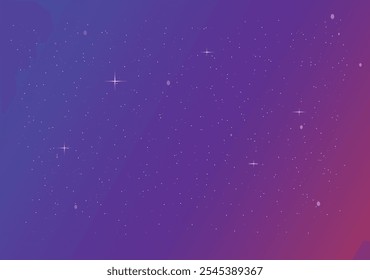 Cor Gradiente estrelado fundo da noite