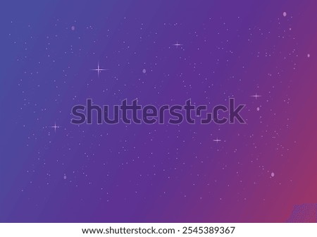 Color Gradient starry night background