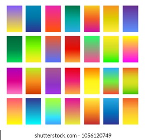 Color gradients. Gradient colors or softly colored backgrounds vector illustration