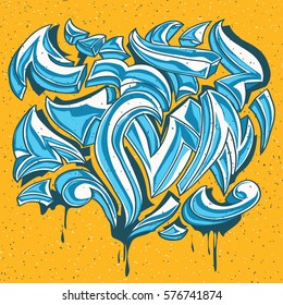 Color graffiti curls