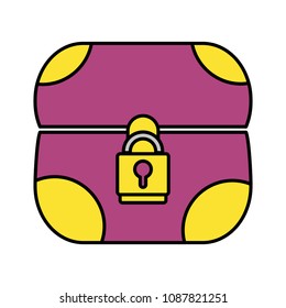 color graphic chest videogame object design