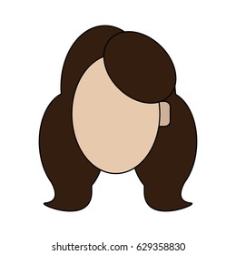 color graphic faceless front view woman