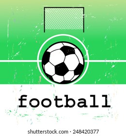 color graphic poster for the sport football 