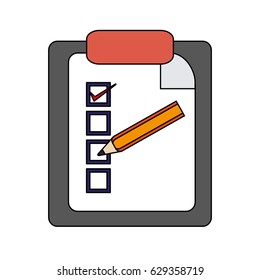 color graphic report table icon with pencil